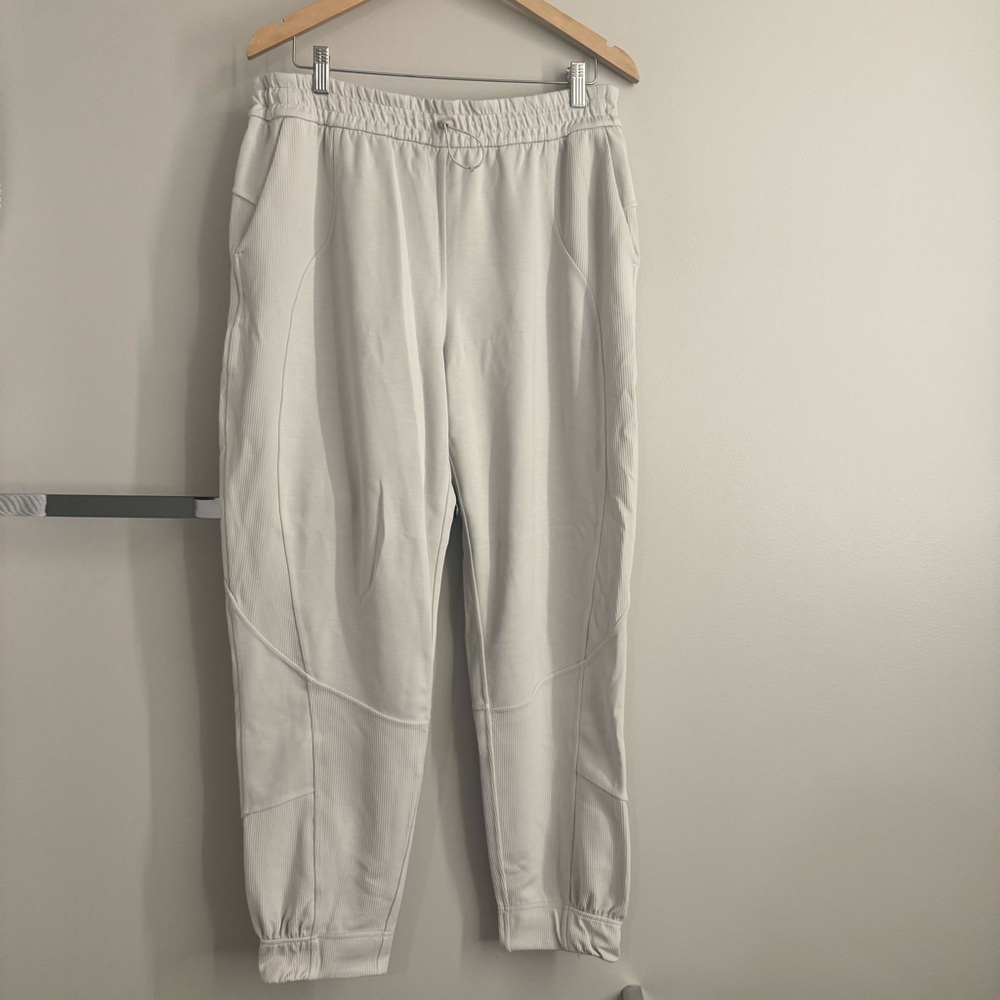 Lululemon Athletica Cream Track Pants softstreme white opal